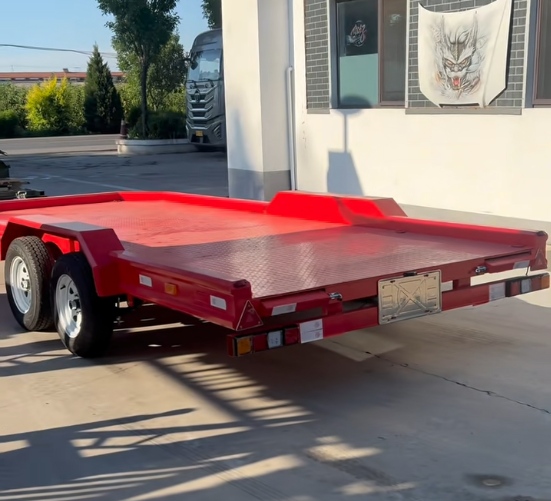 Red Tandem Axem Flatbed Video